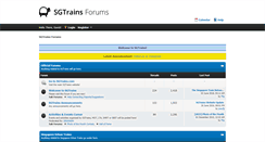 Desktop Screenshot of forums.sgtrains.com